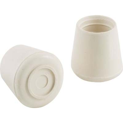 9753 WHITE RUBBER LEG TIP3/4