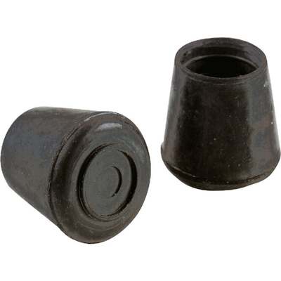 9763 BLACK RUBBER LEG TIP1-1/8