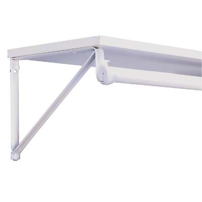 White Shelf/rod Bracket