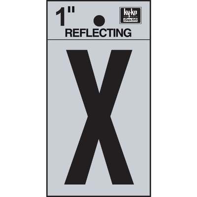 1" Reflect Letter X