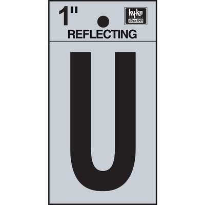 1" Reflect Letter U