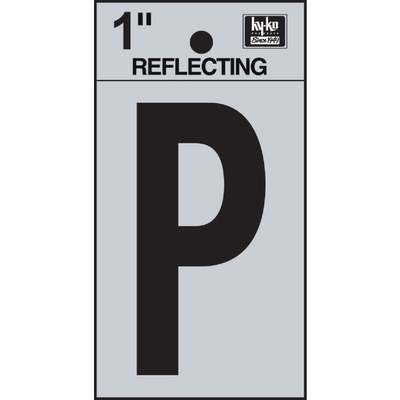 1" Reflect Letter P