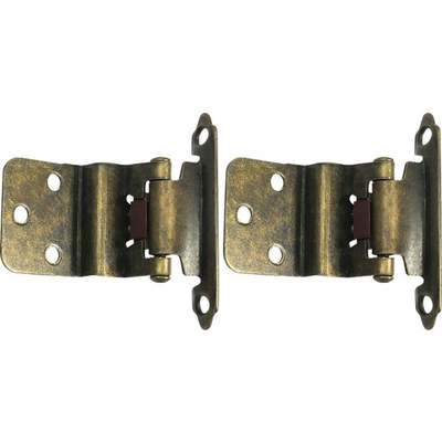 HINGE FLUSH MOUNT ANT/BRASS