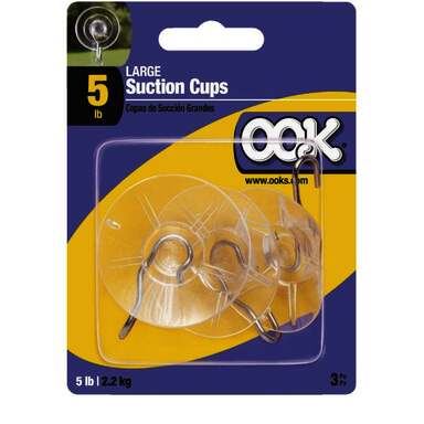 3PK LRG SUCTION CUP HOOK