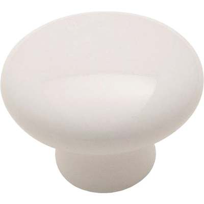 232WHT 1-1/4 WHITE CERAMIC KNOB