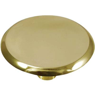 KNOB 1 1/2" POLISHED BRASS D/C