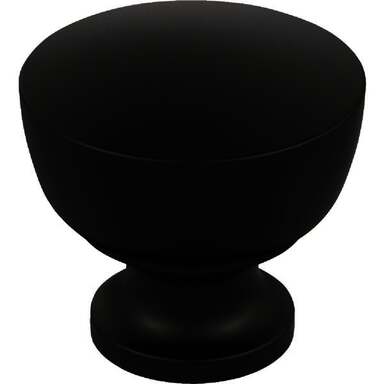 1-1/4" CHALICE BLK KNOB