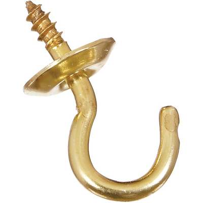 HOOK CUP 1/2" BRASS