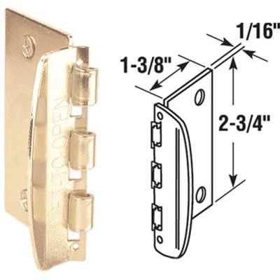 DOOR LOCK FLIP ACTION, BRASS