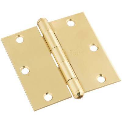 HINGE DOOR 3 1/2" S/BRASS