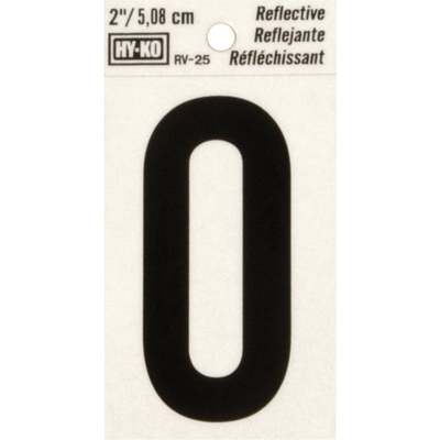 Hy-Ko Vinyl 2 In. Reflective Adhesive Number Zero