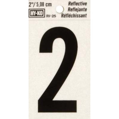 Hy-Ko Vinyl 2 In. Reflective Adhesive Number Two