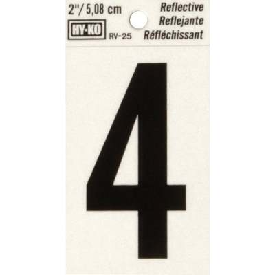 Hy-Ko Vinyl 2 In. Reflective Adhesive Number Four