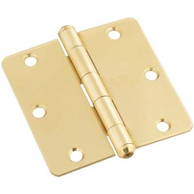 HINGE DOOR 3 1/2" S/BRASS