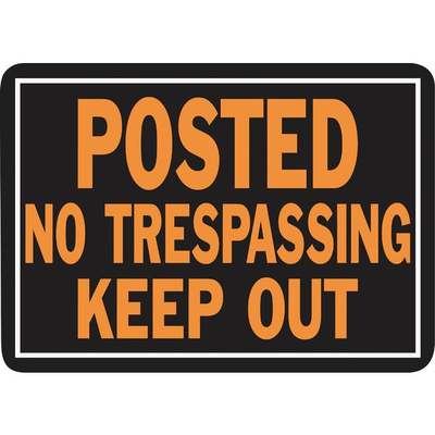 10x14 No Trespass Keep Out Sign