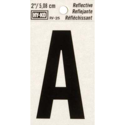 2" REFLECT LETTER A