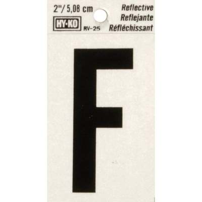 2" Reflect Letter F