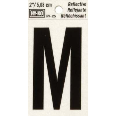 2" Reflect Letter M