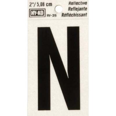 2" Reflect Letter N