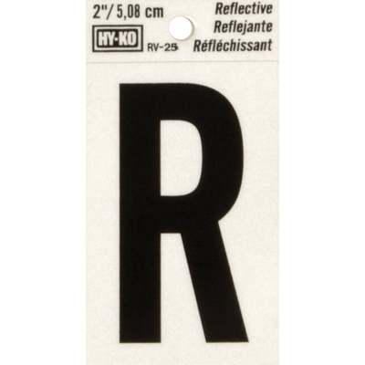 2" Reflect Letter R