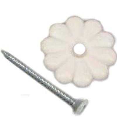 24CT WHT ROSETTE W/SCREW