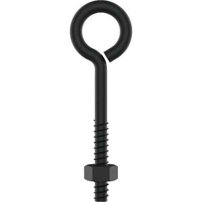 1/2x8 Black Screw Eye