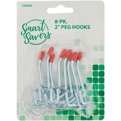 8PC 2" PEG HOOKS