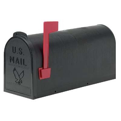 #1 Black Poly Mailbox