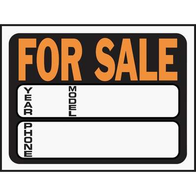 9x12 Auto For Sale Sign