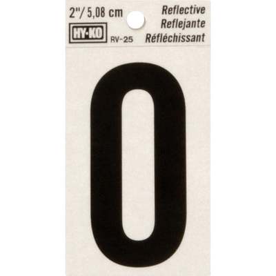 2" REFLECTIVE LETTER O