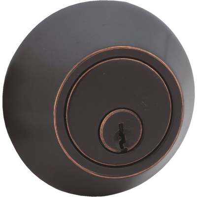 LOCK DEADBOLT DBL CYL OIL/RUB