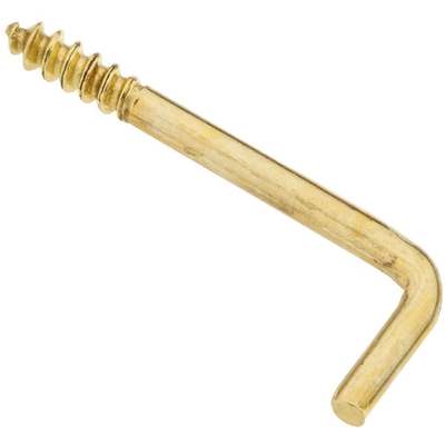 HOOK SQUARE BEND 114 BRASS