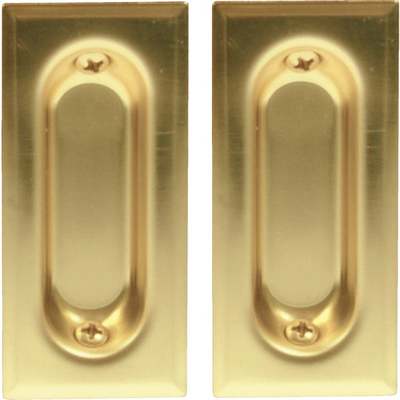 OBLONG  DOOR PULL BRASS