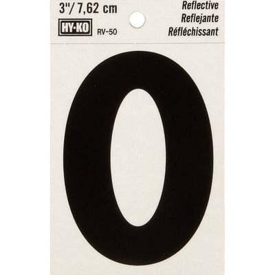 3" REFLECTIVE LETTER O