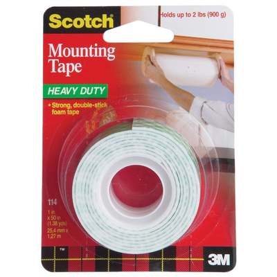 Scotch-Mount 1 In. x 55 In. Indoor Double-Sided Mounting Tape (15 Lb.