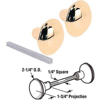 BRS RND DOOR KNOBSET