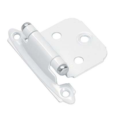 2-1/4" WHT OVERLAY HINGE