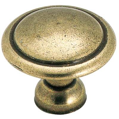 848LB KNOB ANTQ BRASS