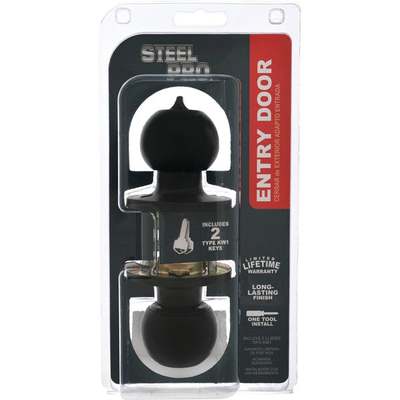 Black Entry Ball Knob