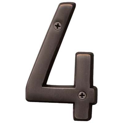 4" Oil Rubbed Bronze Number 4