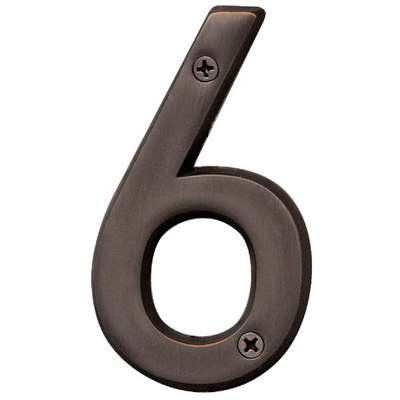 4" Oil Rubbed Bronze Number 6