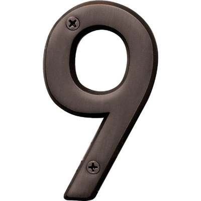 4" Oil Rubbed Bronze Number 9