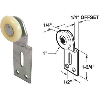 2pk Front Wardrobe Roller