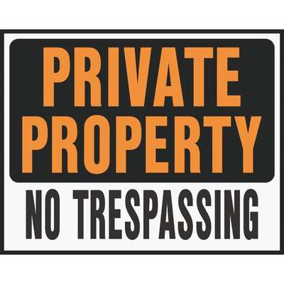 15x19 Private Property Sign