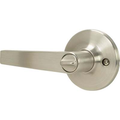 Steel Pro Brushed Nickel Entry Door Lever