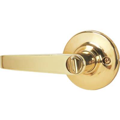 LOCK DOOR ENTRY LEVER POL/BRASS