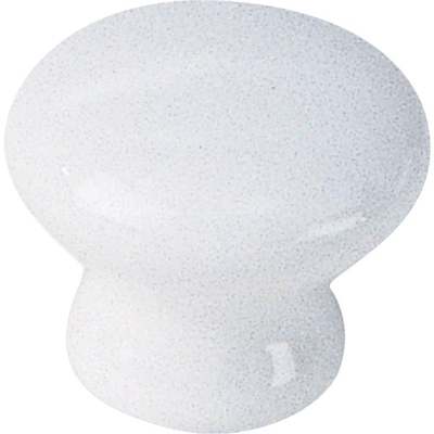 KNOB CERAMIC WHITE D/C