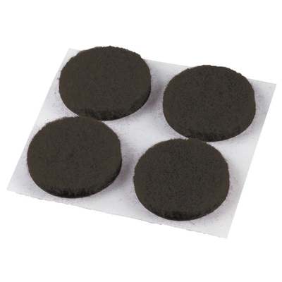 Do it 3/4 In. Brown Round Felt Pad (12-Count)