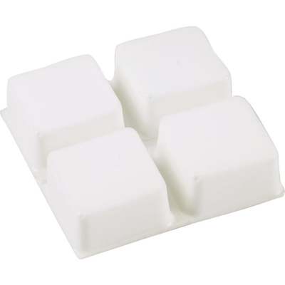 Do it 3/4 In. Square White Furniture Bumpers, (12-Count)