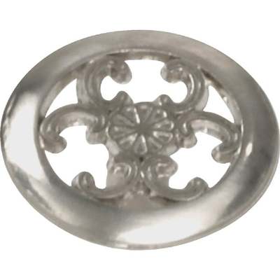 KNOB 1 1/2" SATIN CHR D/C